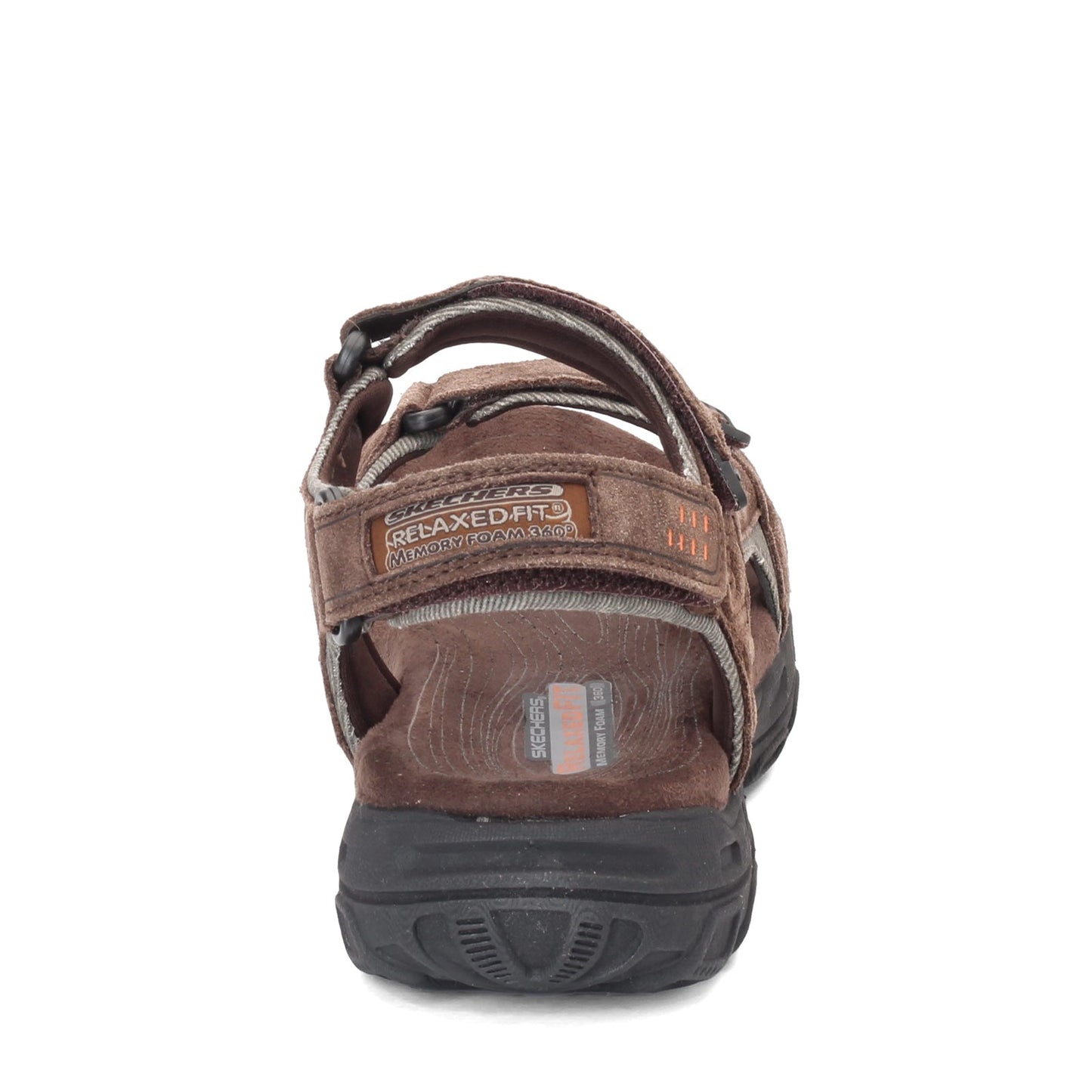 Peltz Shoes  Men's Skechers Relaxed Fit: Gander - Alec Sandal BROWN 64640-BRN