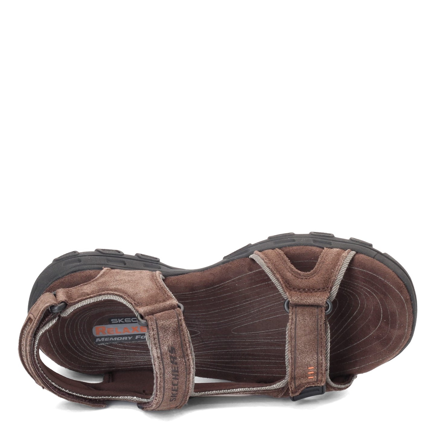 Peltz Shoes  Men's Skechers Relaxed Fit: Gander - Alec Sandal BROWN 64640-BRN