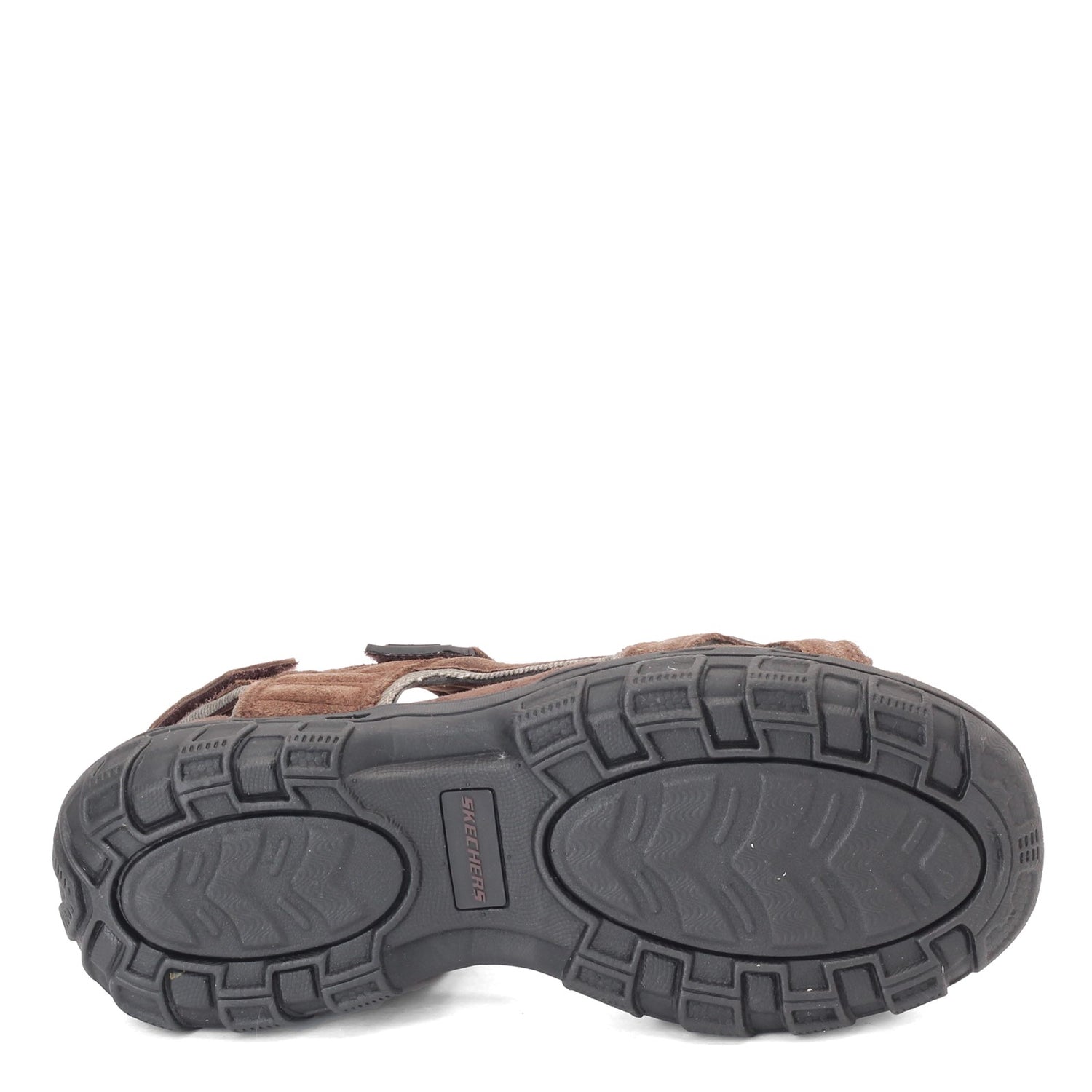 Peltz Shoes  Men's Skechers Relaxed Fit: Gander - Alec Sandal BROWN 64640-BRN