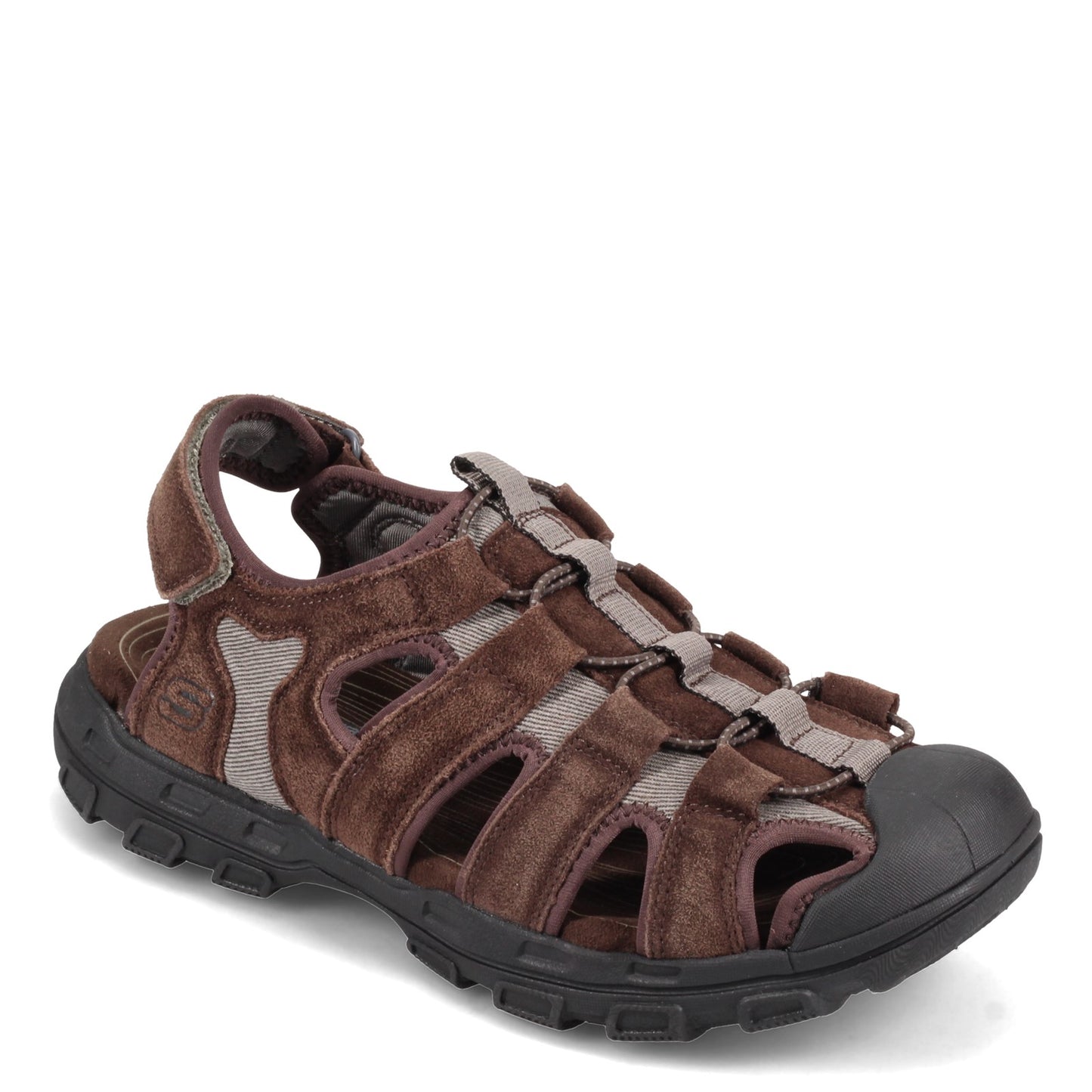 Peltz Shoes  Men's Skechers Relaxed Fit: Conifer - Selmo Sandal BROWN 64641-BRN