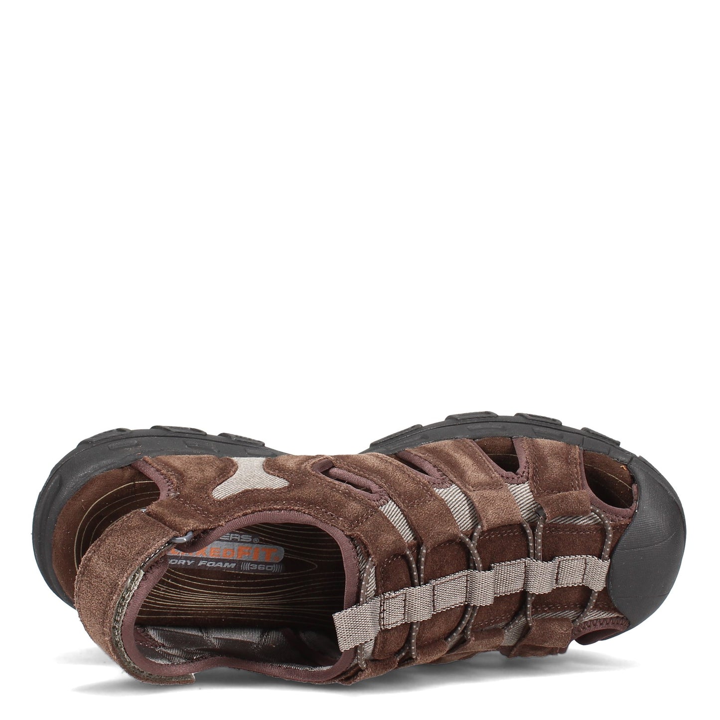 Peltz Shoes  Men's Skechers Relaxed Fit: Conifer - Selmo Sandal BROWN 64641-BRN