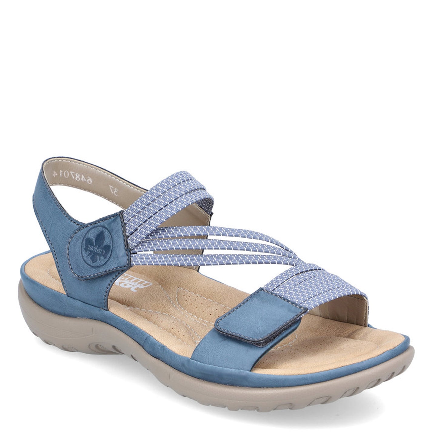 Peltz Shoes  Women's Rieker 64870 Sandal BLUE 64870-14