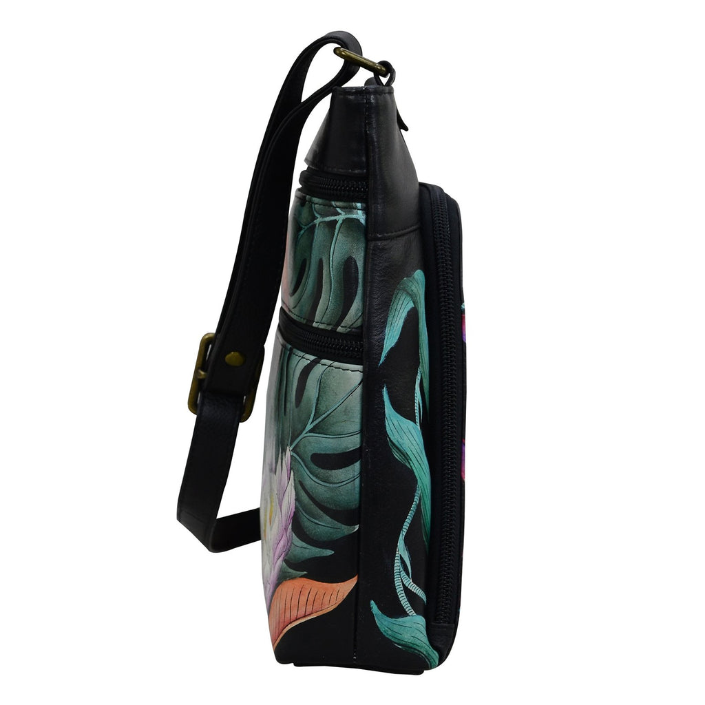 Women's Anuschka, Crossbody With Front Zip Organizer