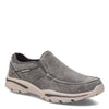 Peltz Shoes  Men's Skechers Relaxed Fit Creston Moseco Slip-On CHARCOAL 65355-CHAR