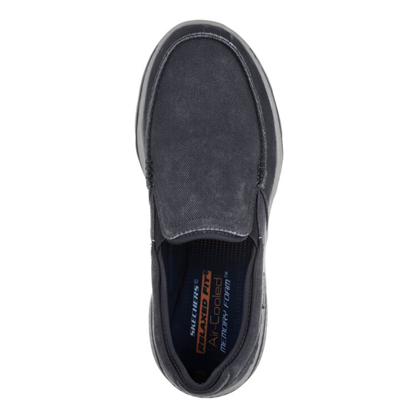 Peltz Shoes  Men's Skechers Relaxed Fit Creston Moseco Slip-On NAVY 65355-NVY