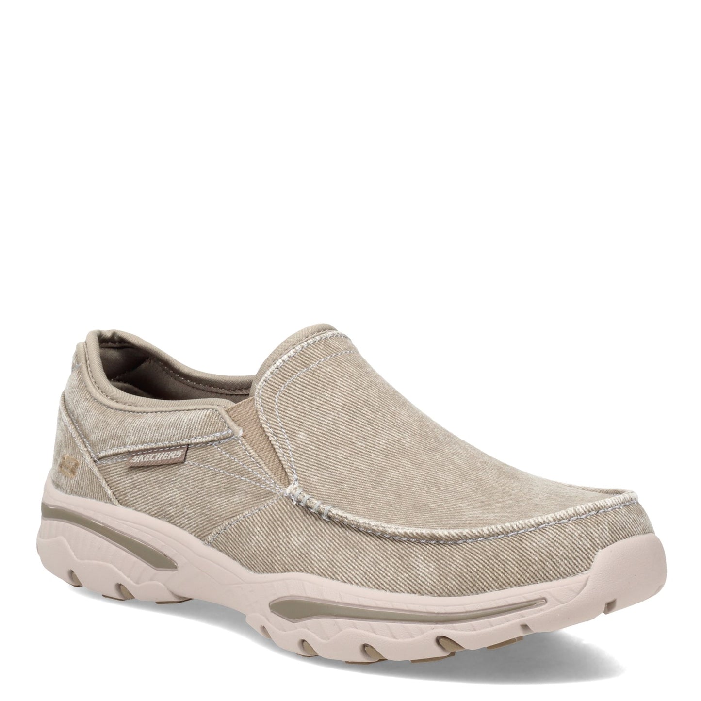 Peltz Shoes  Men's Skechers Relaxed Fit Creston Moseco Slip-On TAUPE 65355-TPE