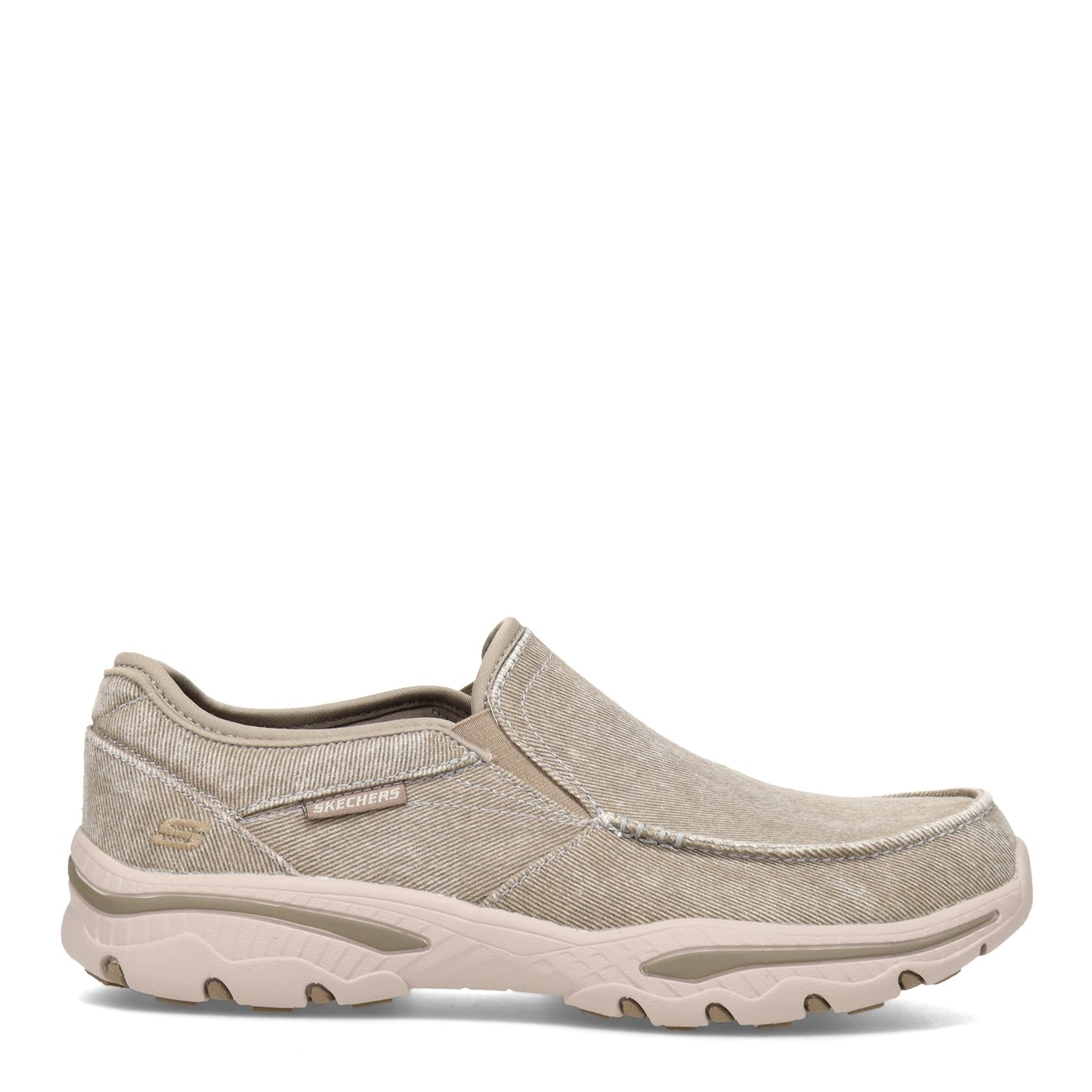 Peltz Shoes  Men's Skechers Relaxed Fit Creston Moseco Slip-On TAUPE 65355-TPE