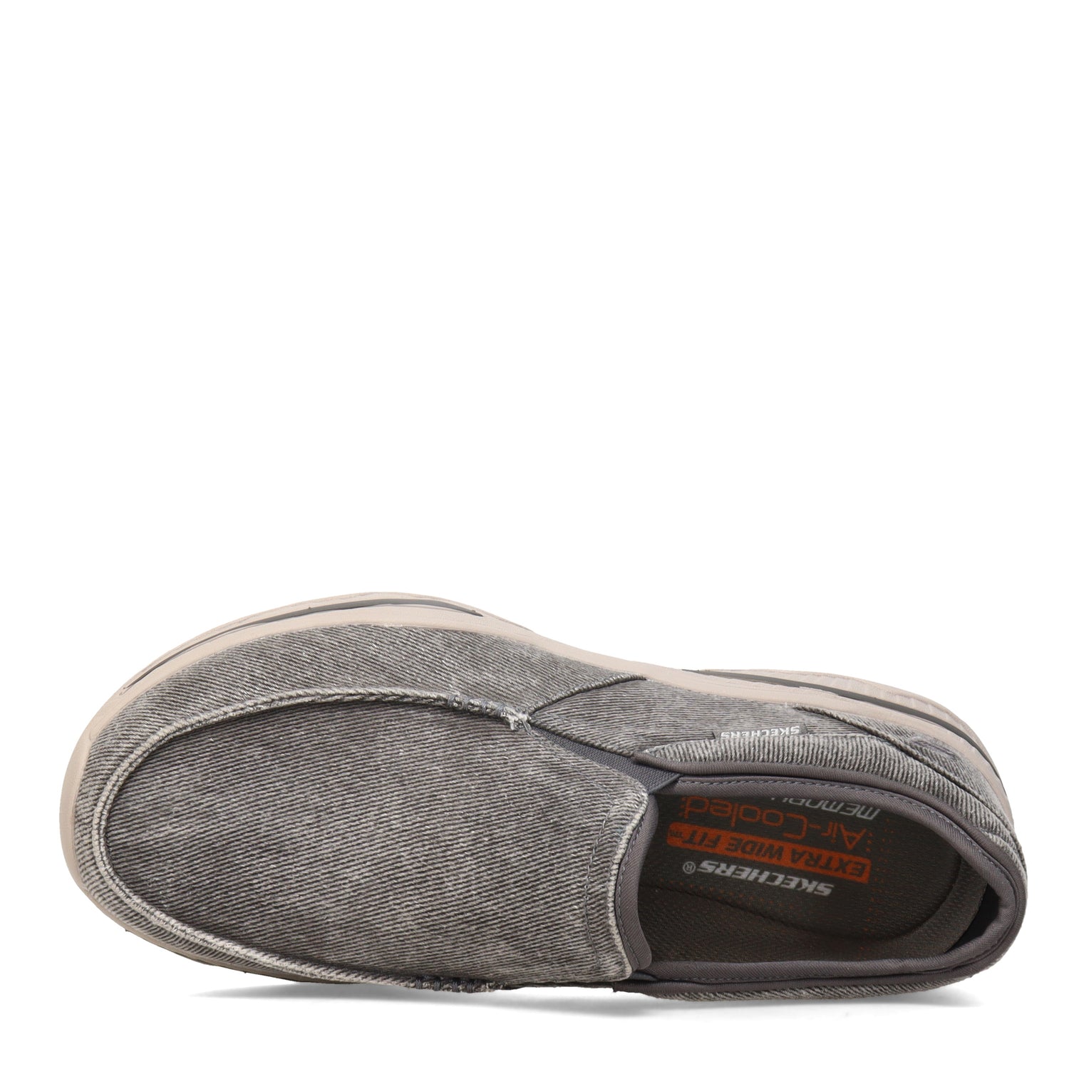 Peltz Shoes  Men's Skechers Relaxed Fit Creston Moseco Slip-On - Wide Width CHARCOAL 65355EWW-CHAR