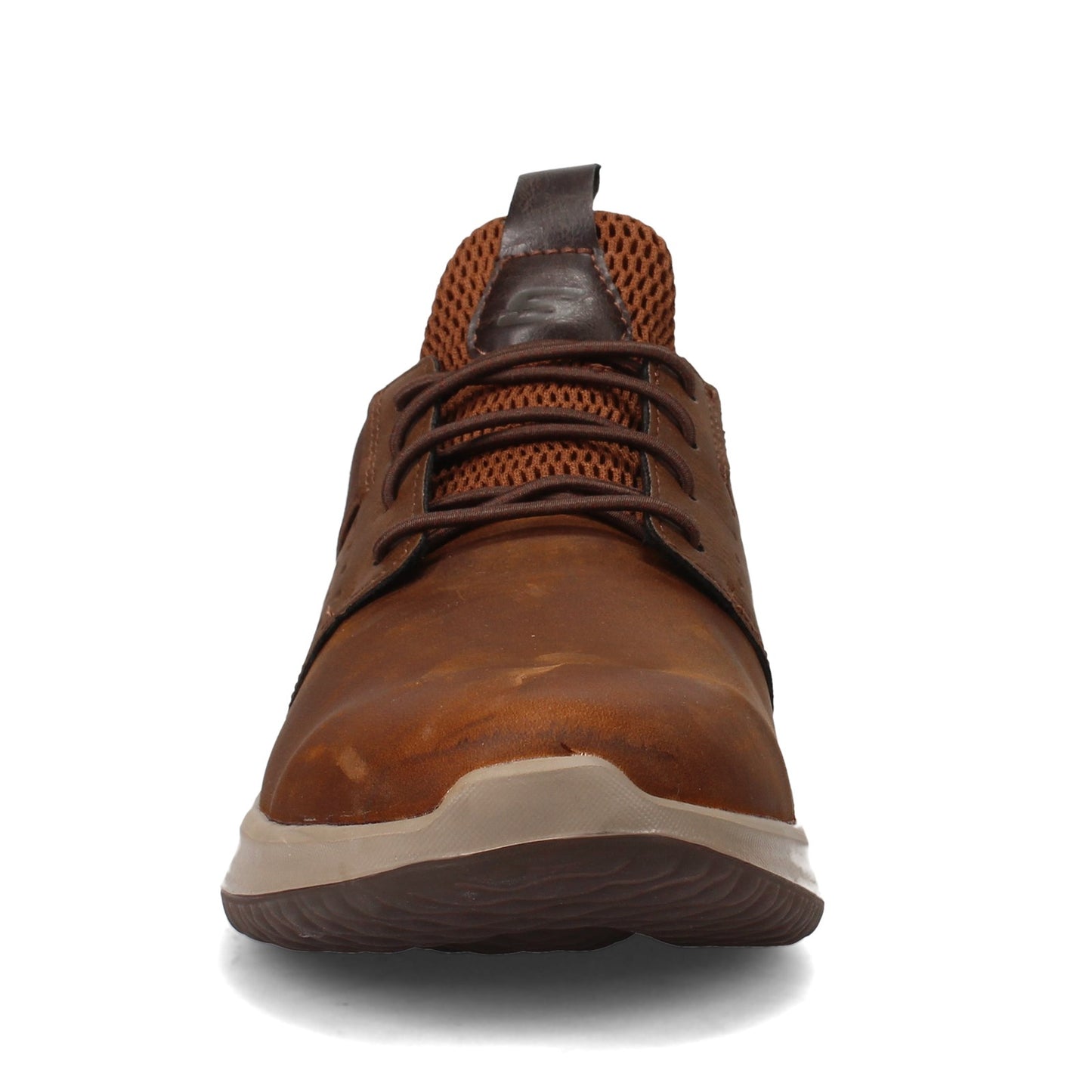 Peltz Shoes  Men's Skechers Delson - Axton Sneaker BROWN 65870-CDB