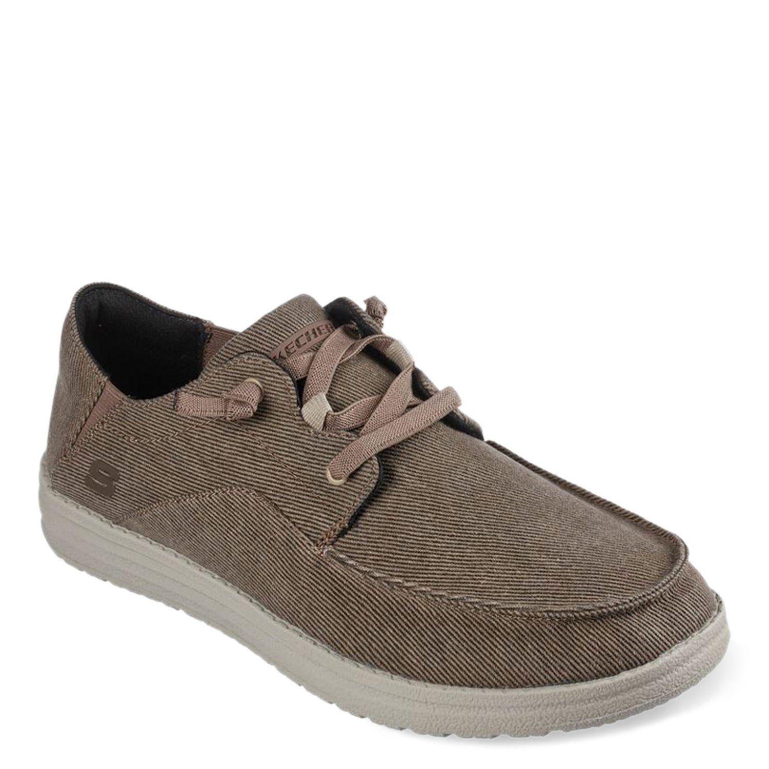 Peltz Shoes  Men's Skechers Melson - Volgo Slip-On BROWN 66384-BRN