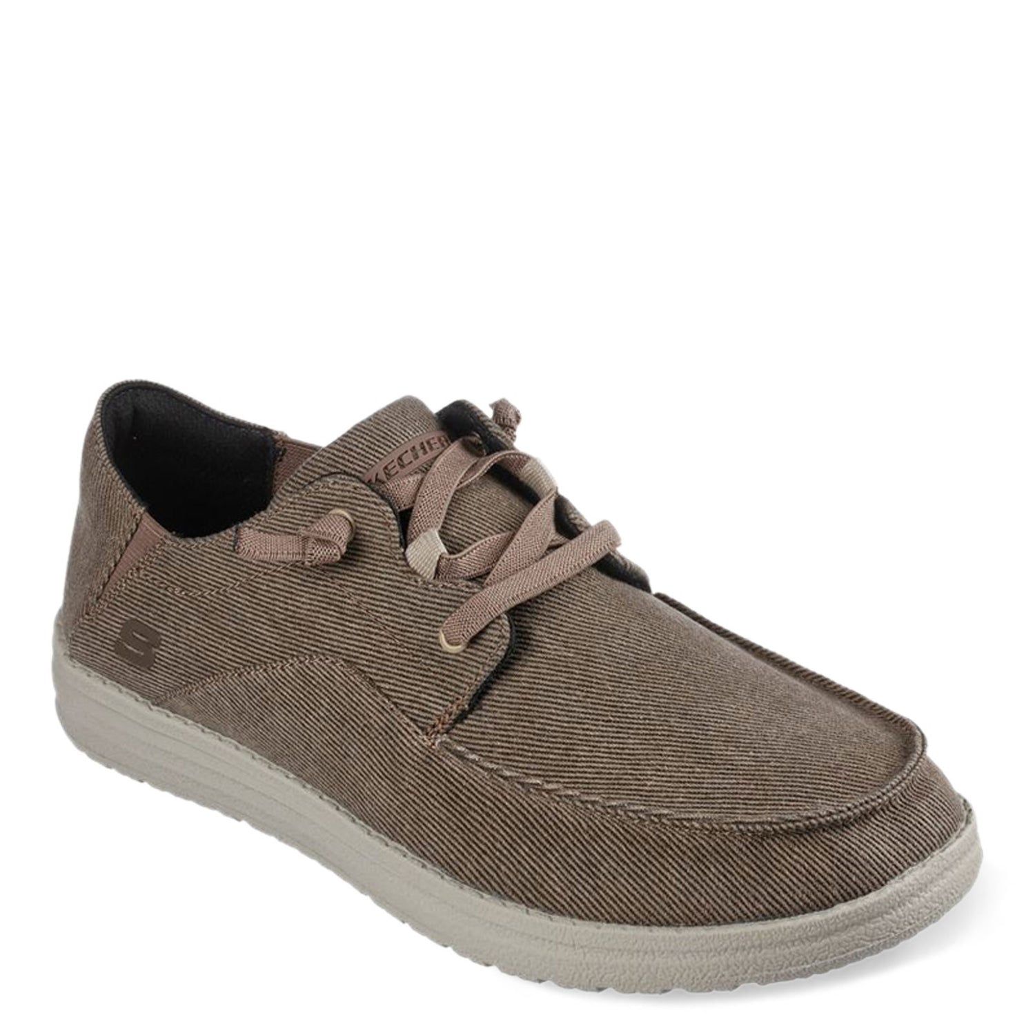 Peltz Shoes  Men's Skechers Melson - Volgo Slip-On - Wide Width BROWN 66384W-BRN