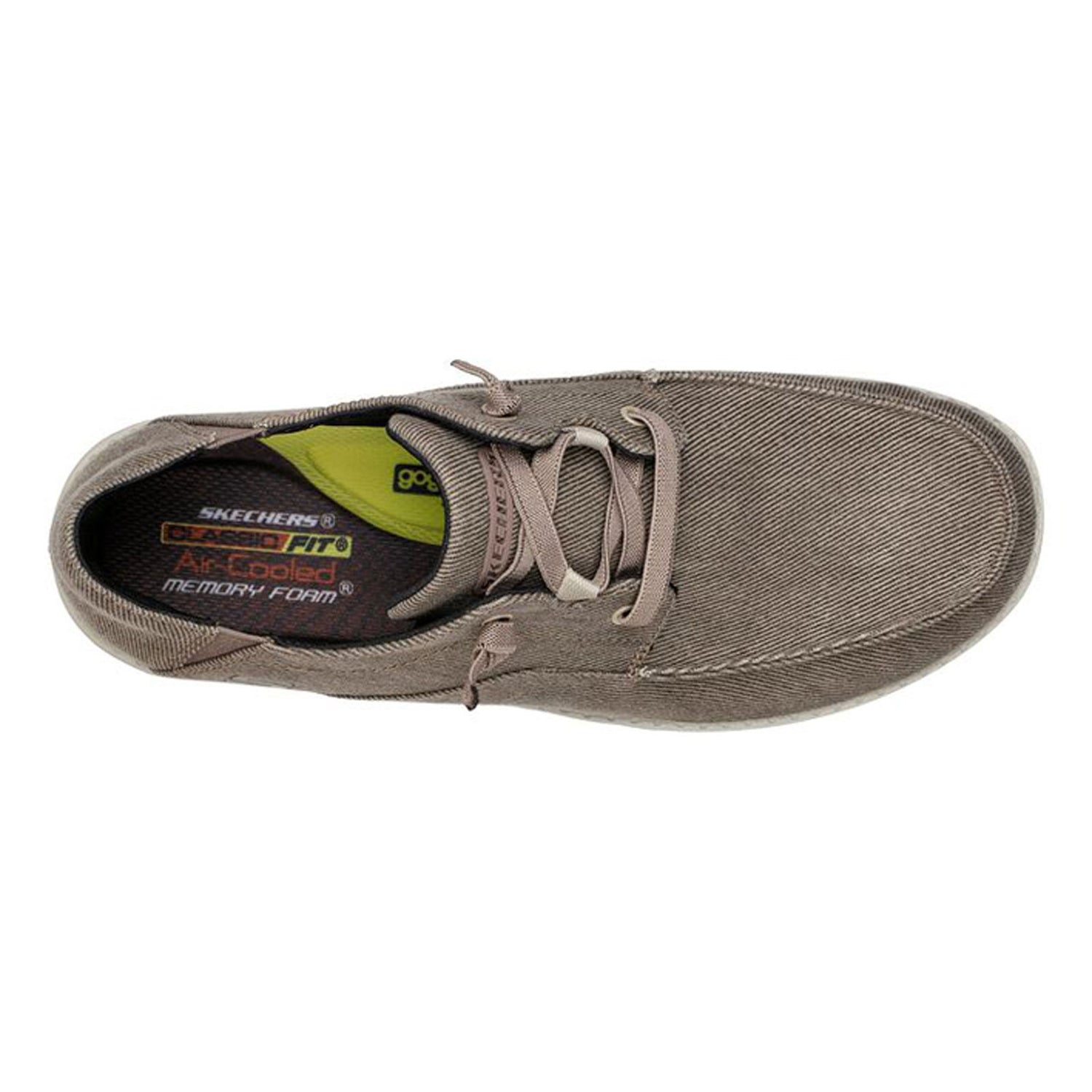 Peltz Shoes  Men's Skechers Melson - Volgo Slip-On - Wide Width BROWN 66384W-BRN