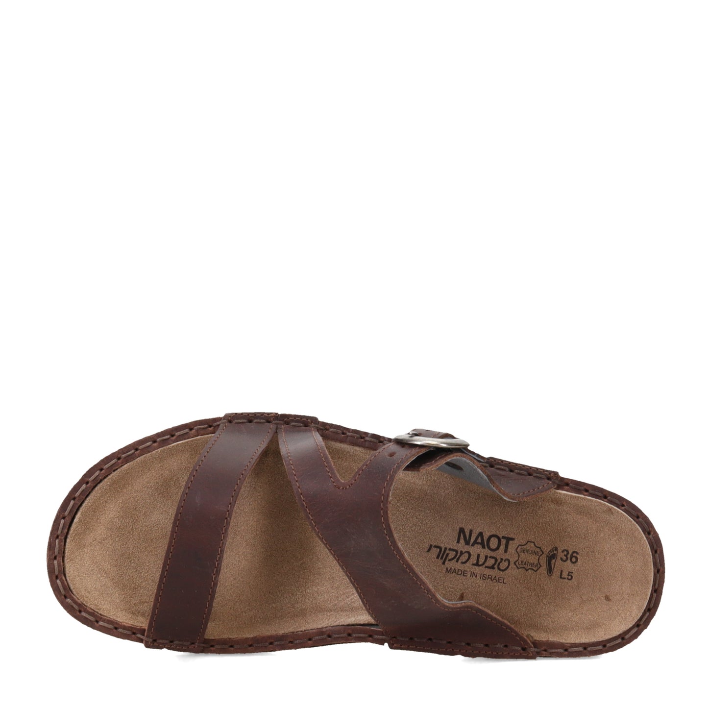 Peltz Shoes  Women's Naot Geneva Sandal Brown 66700-B91
