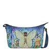 Peltz Shoes  Women's Anuschka Everyday Shoulder Hobo Handbag Enchanted Garden 670-ECG