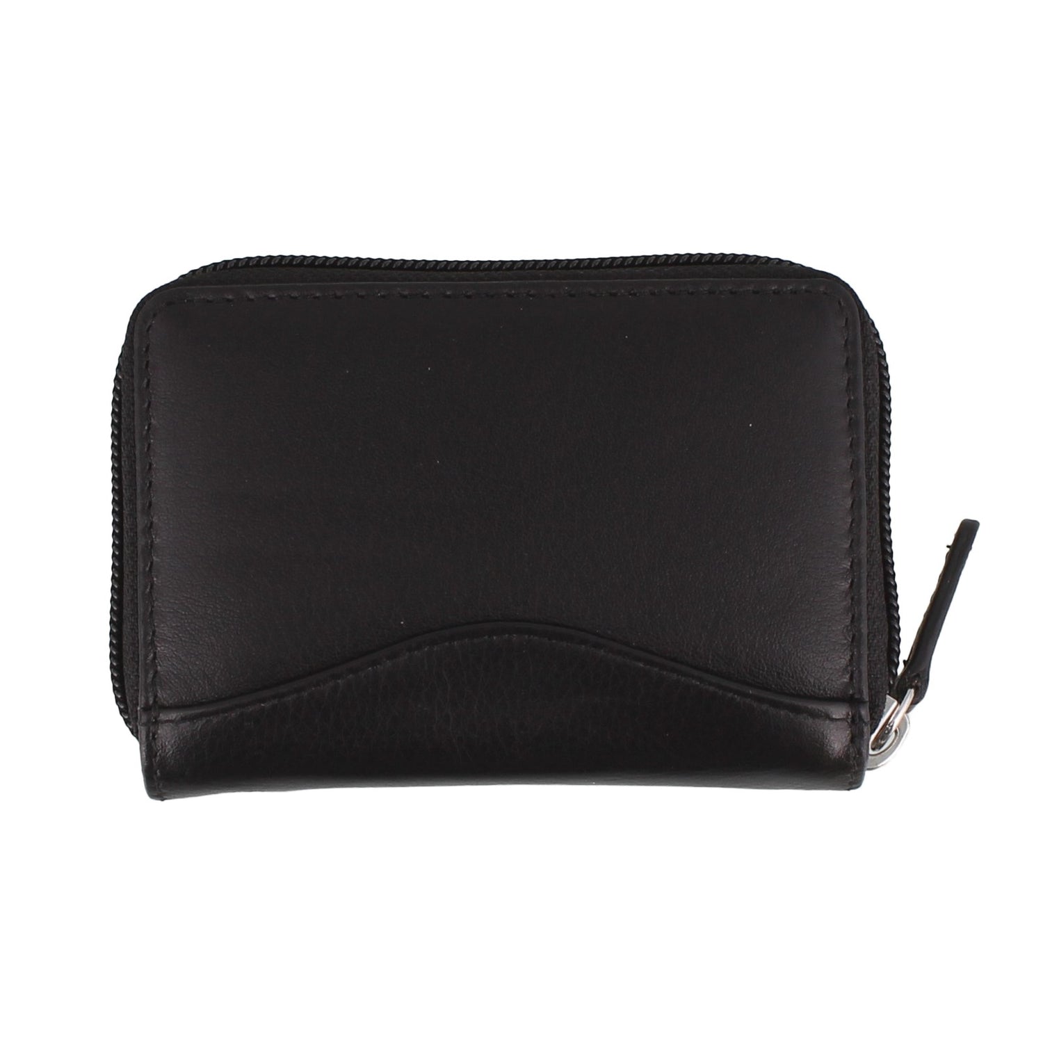 Peltz Shoes  Women's ILI Expandable Credit Card Wallet Black 6711RFB-BLACK