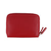 Peltz Shoes  Women's ILI Double Zip Credit Card Holder Red 6714RFB-RED