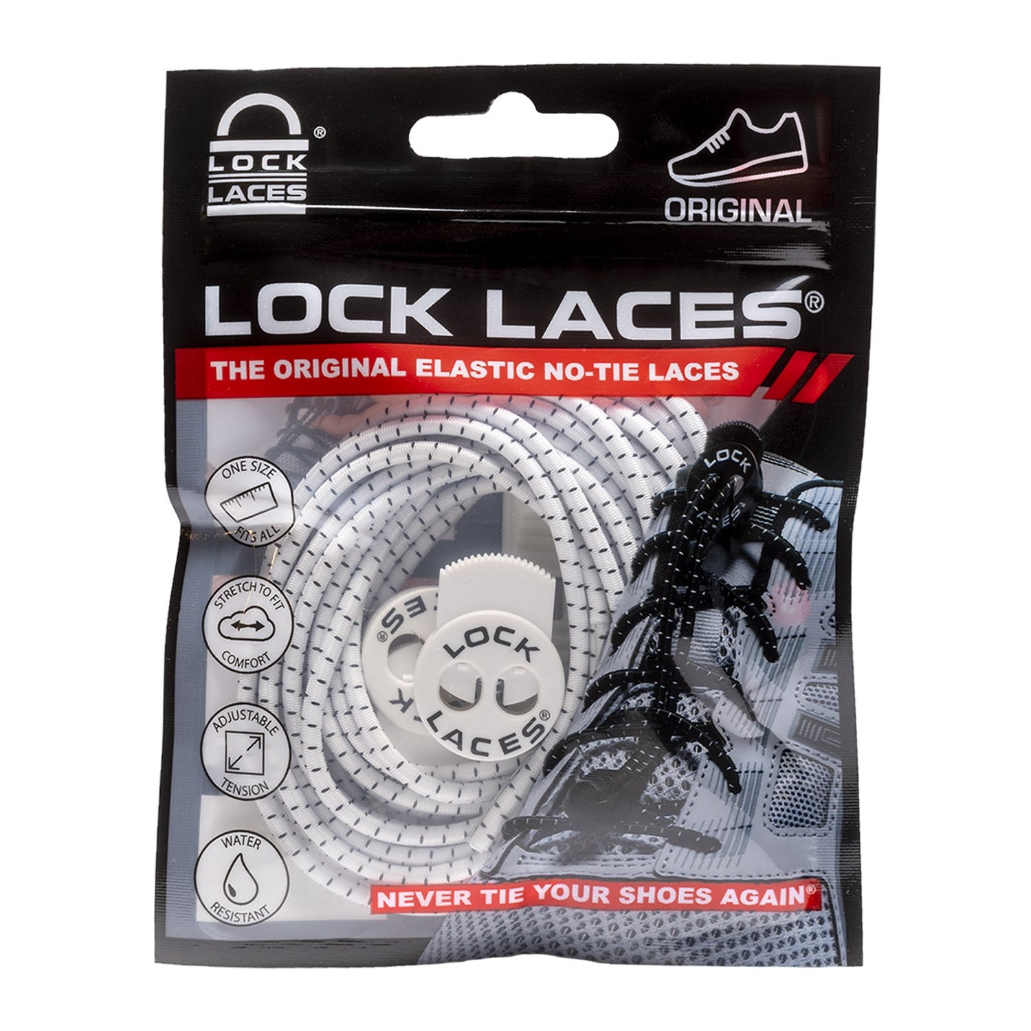 Lock Laces - Navy No Tie Shoelaces