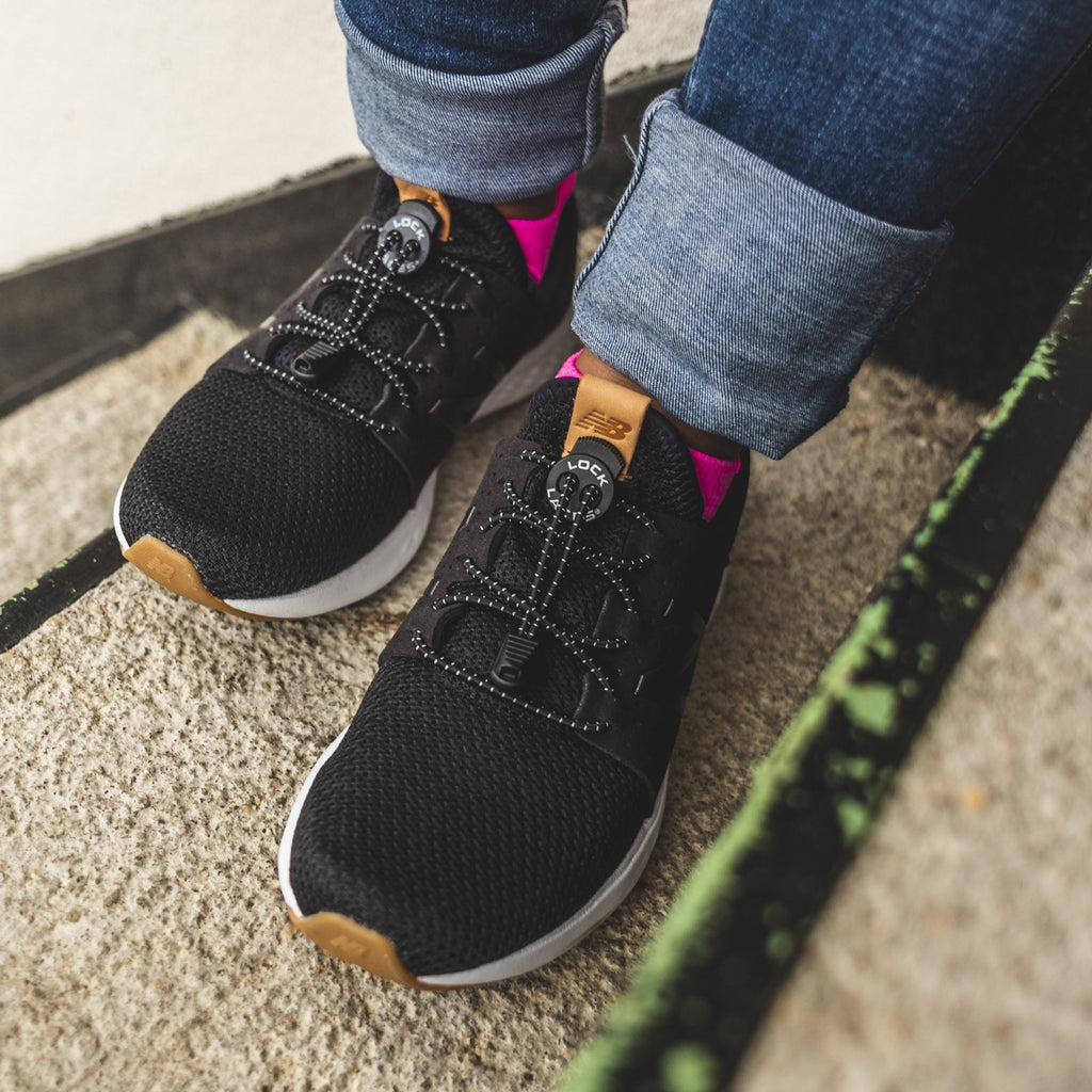 Lock Laces, Black No Tie Shoelaces