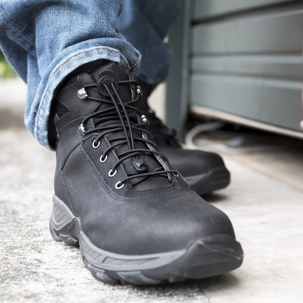 Lock Laces, Black Boot 72 Lock Laces