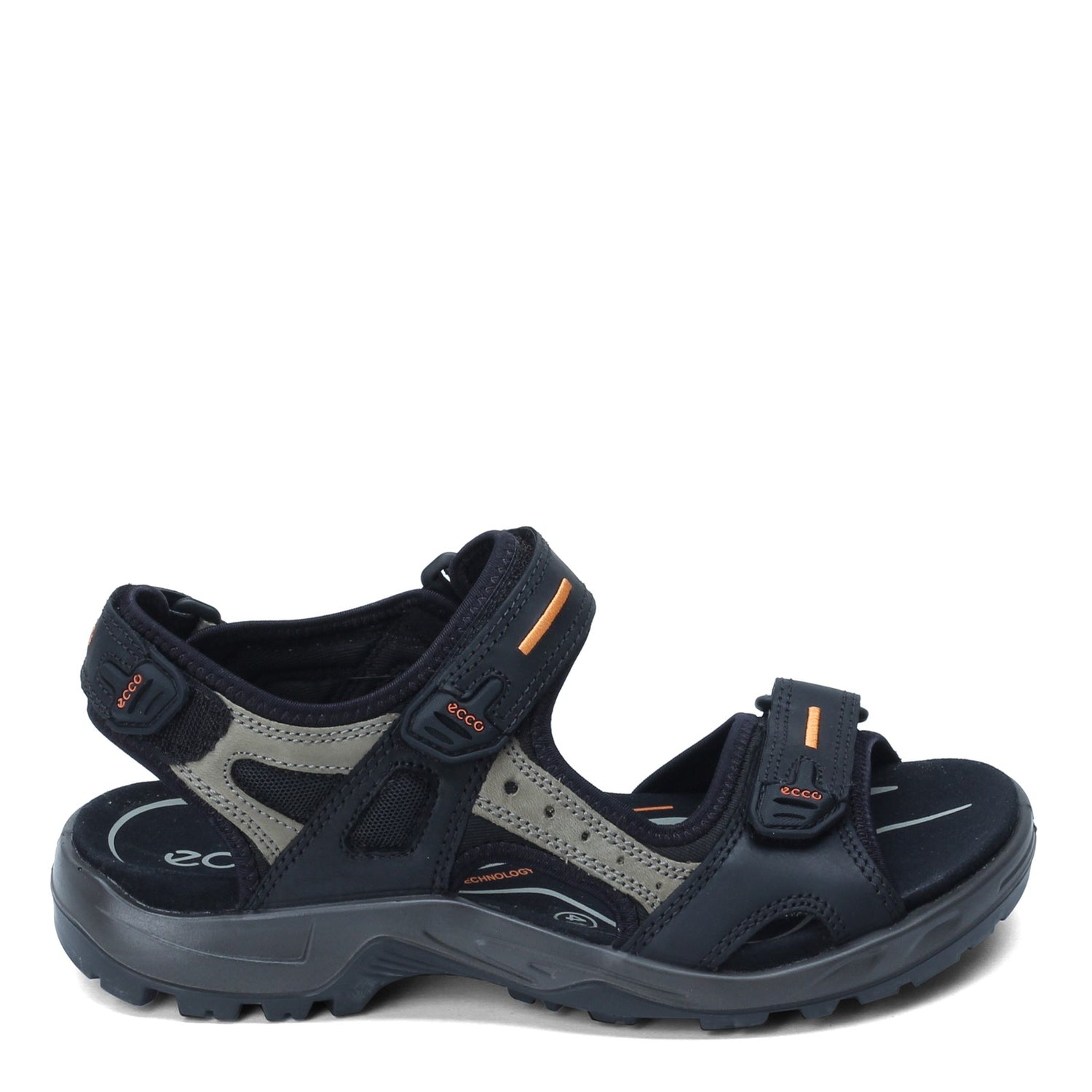 Peltz Shoes  Men's Ecco Yucatan Sandal BLACK 69564-50034