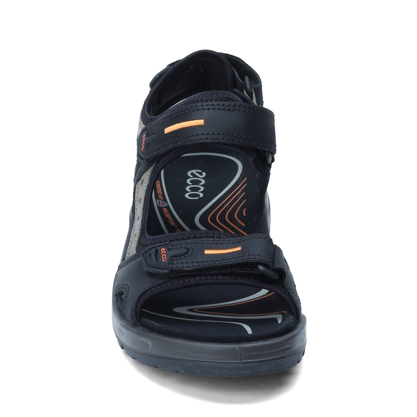 Peltz Shoes  Men's Ecco Yucatan Sandal BLACK 69564-50034