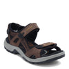 Peltz Shoes  Men's Ecco Yucatan Sandal BROWN BISON 69564-52340