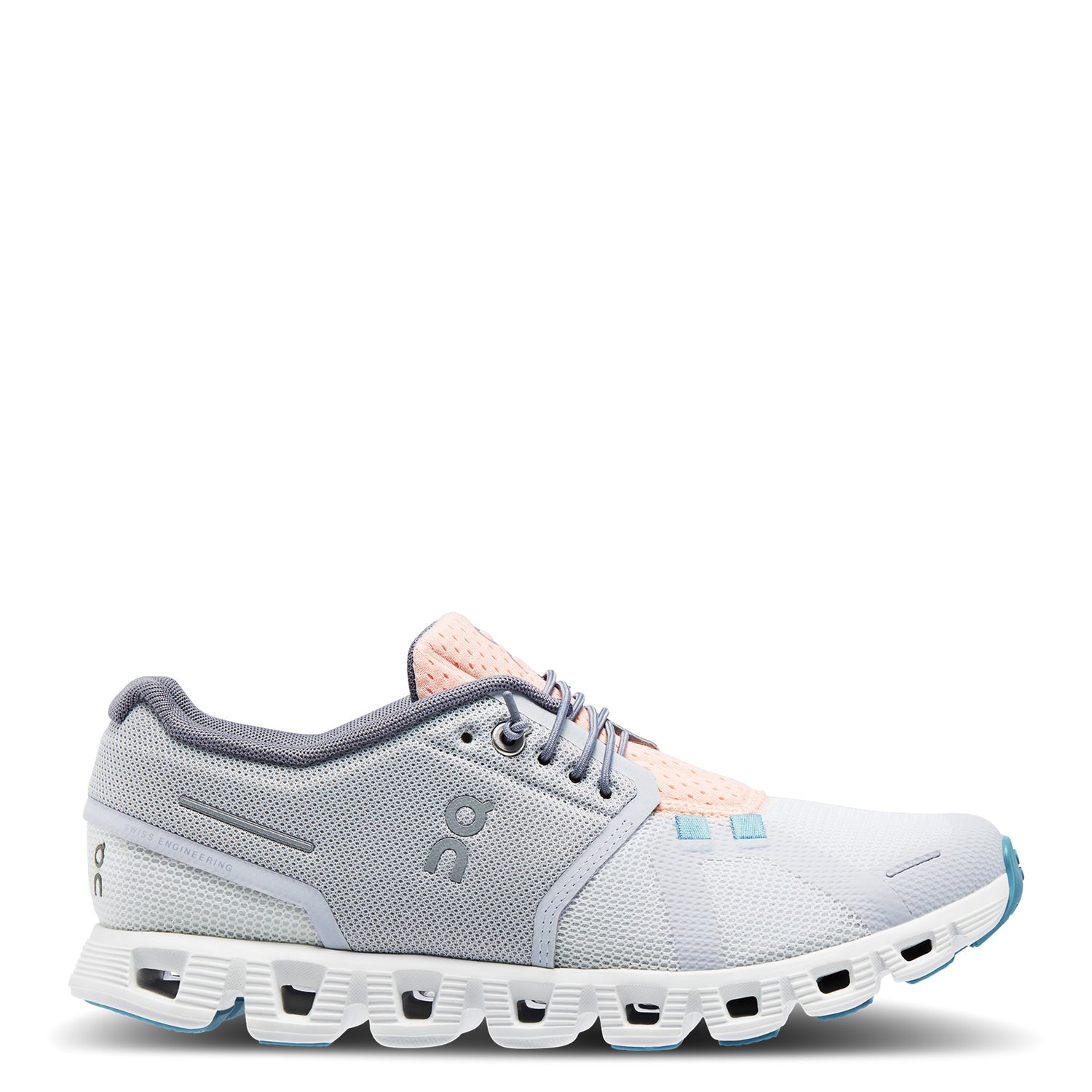 Peltz Shoes  Women's On Running Cloud 5 Push Running Shoe GLACIER/UNDYED-WHITE 69.98353