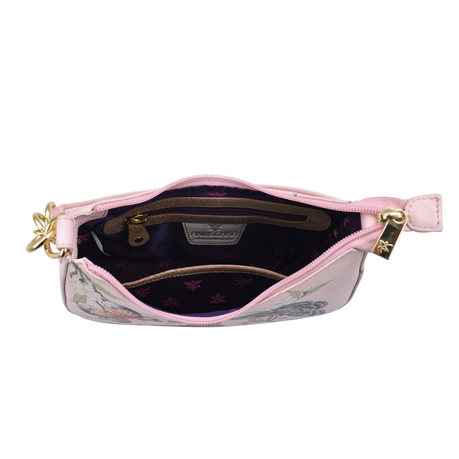 Peltz Shoes  Women's Anuschka Small Convertible Hobo Bag Butterfly Melody 701-BML