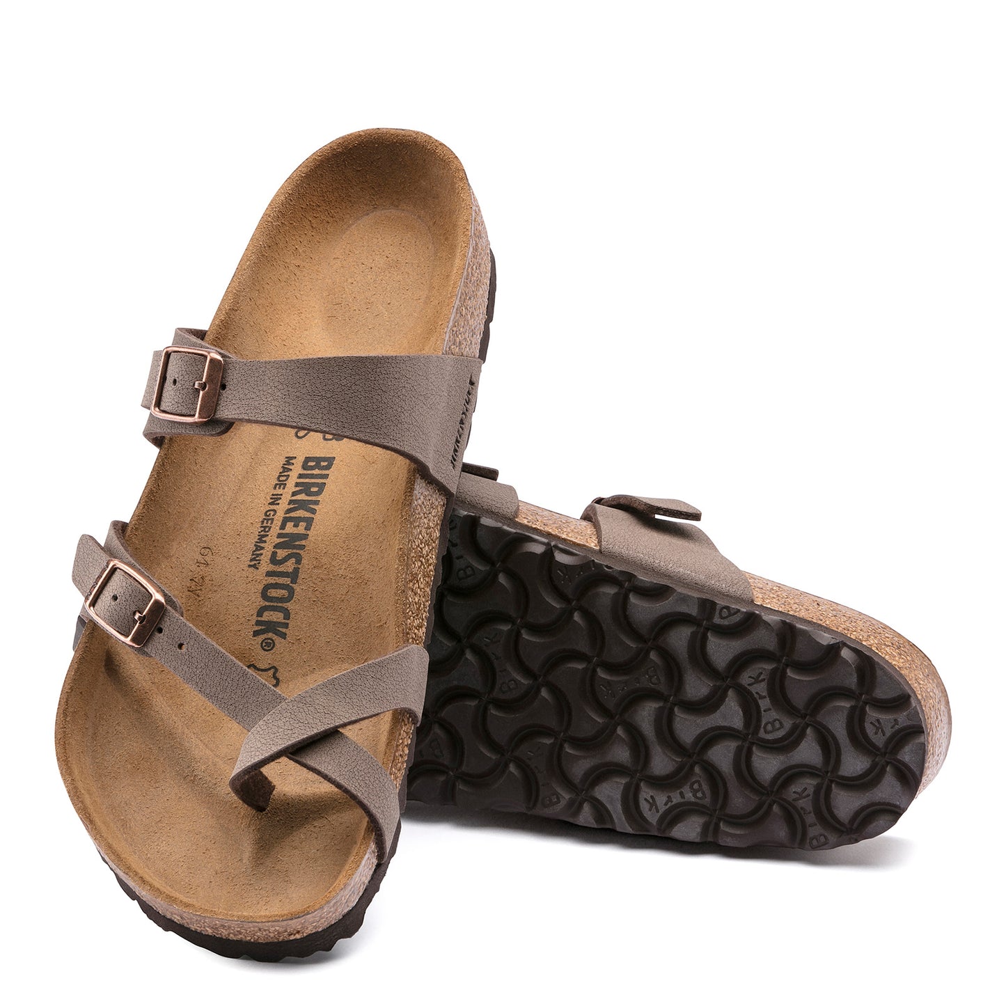 Peltz Shoes  Women's Birkenstock Mayari Sandal - Narrow Fit Mocha Birkibuc 71063 N