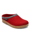 Peltz Shoes  Women's Haflinger Grizzly Classic Wool Clog RED 711001-42