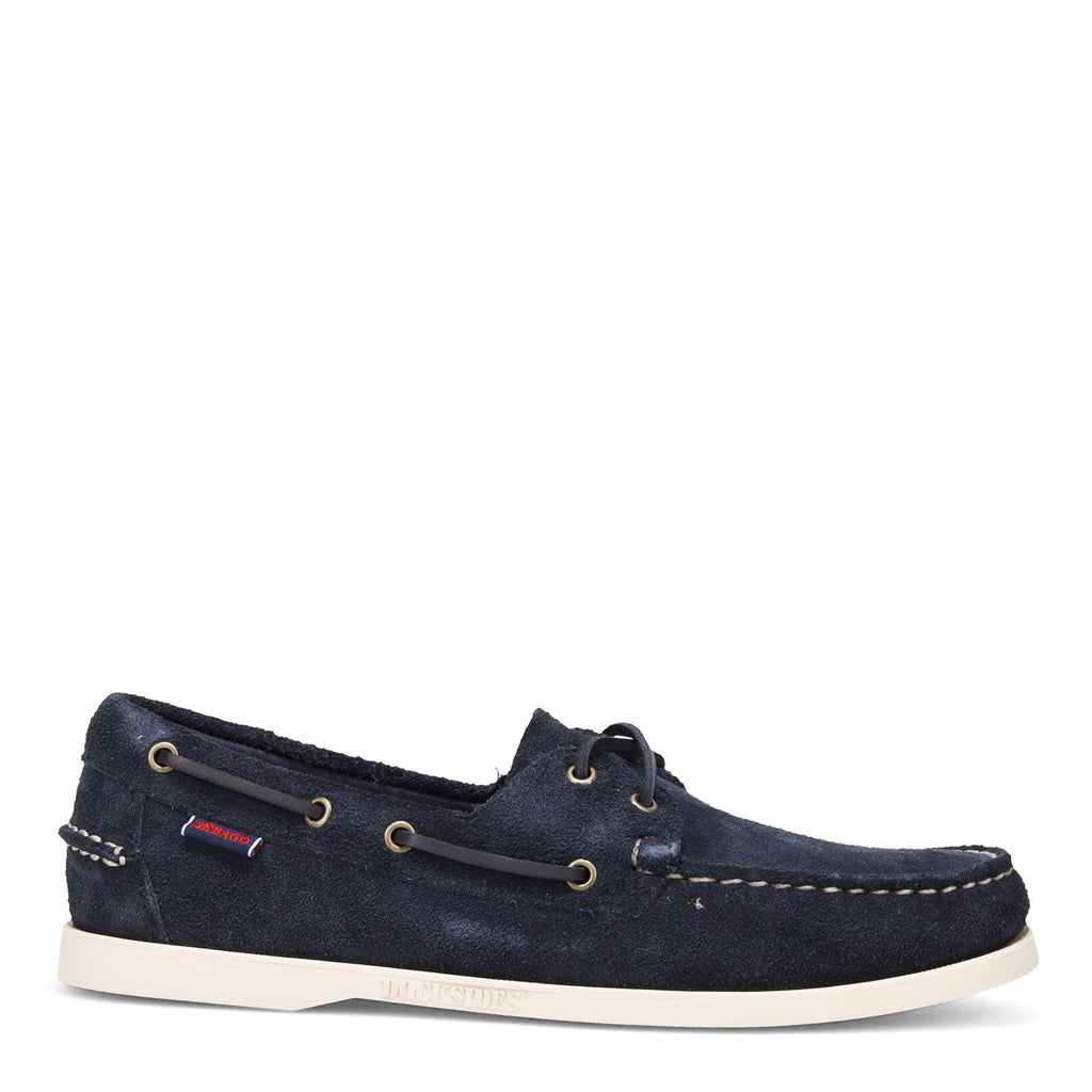 Men's Sebago Portland Boat Shoe NAVY BLUE WHITE 7111PTW 908