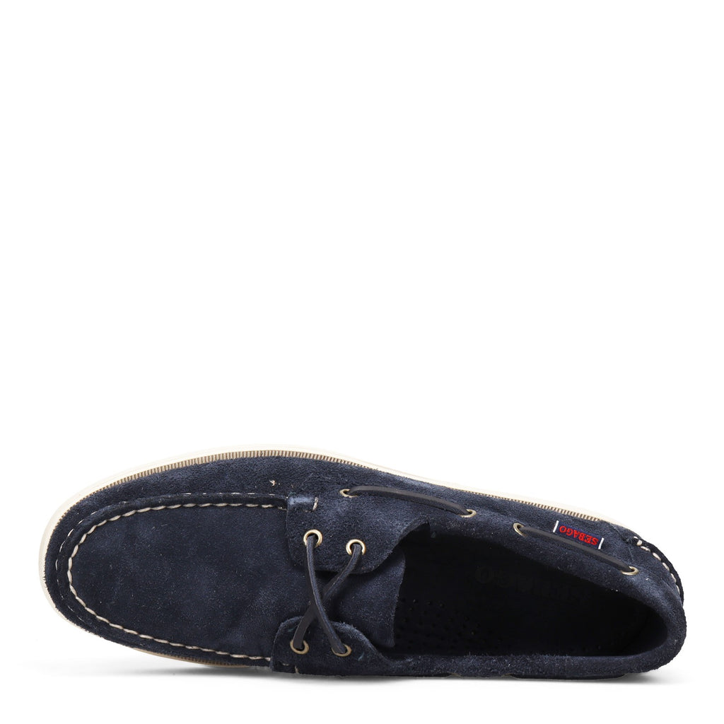 Men's Sebago Portland Boat Shoe NAVY BLUE WHITE 7111PTW 908