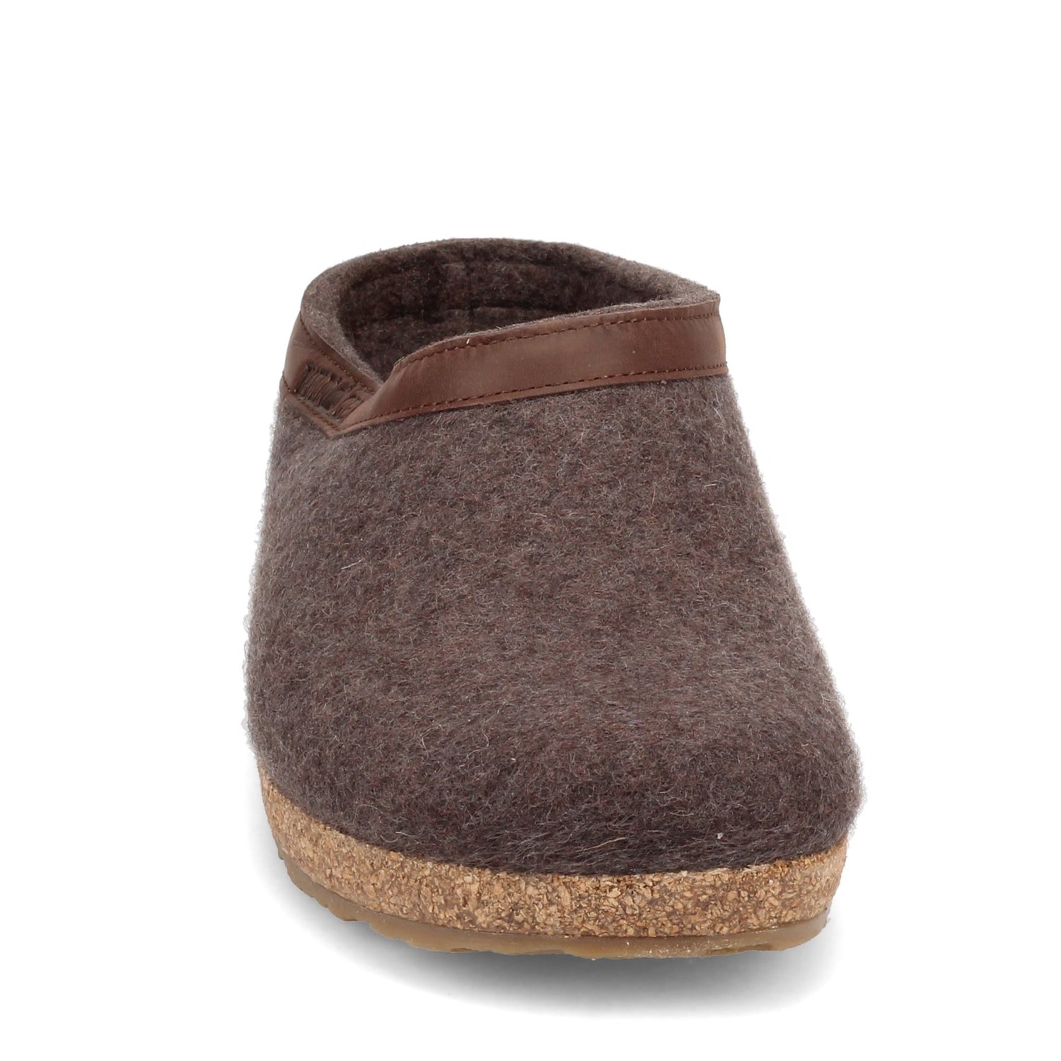 Peltz Shoes  Unisex Haflinger Grizzly Clog SMOKY BROWN 713001-63