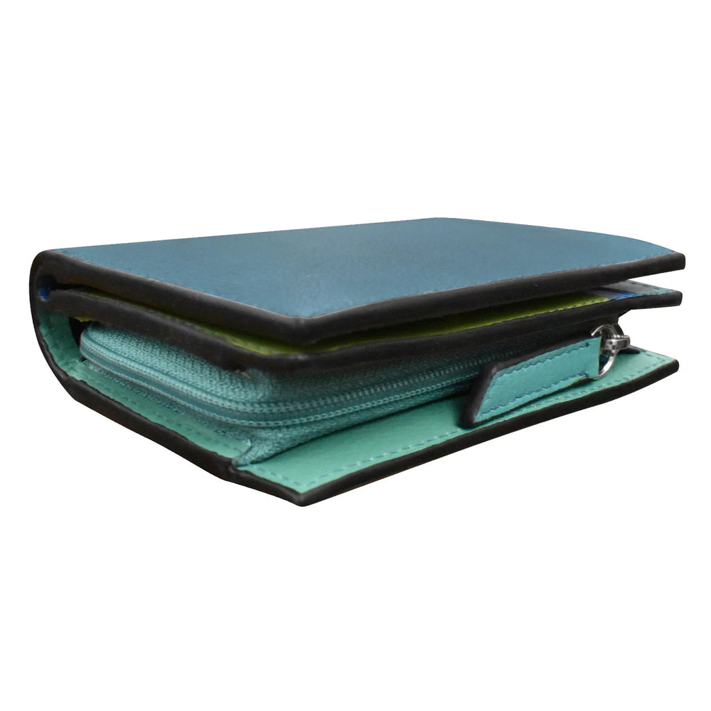 Women's ILI, RFID Blocking Small Snap Wallet