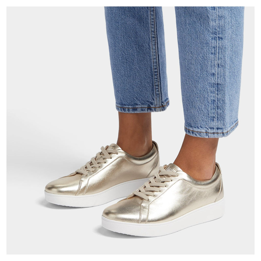 Women's FitFlop Rally Sneaker PLATINO X22-675