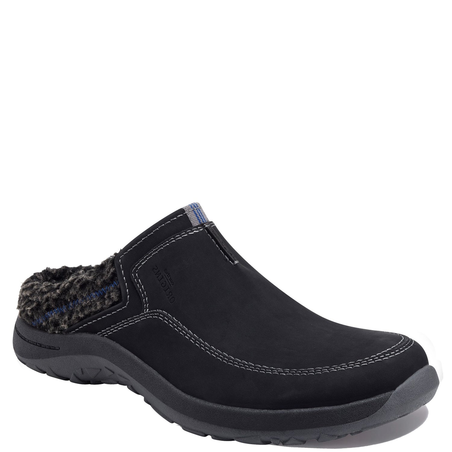 Peltz Shoes  Men's Earth Origins Daxton Clog - Wide Width BLACK 7255397MWSYNBLK