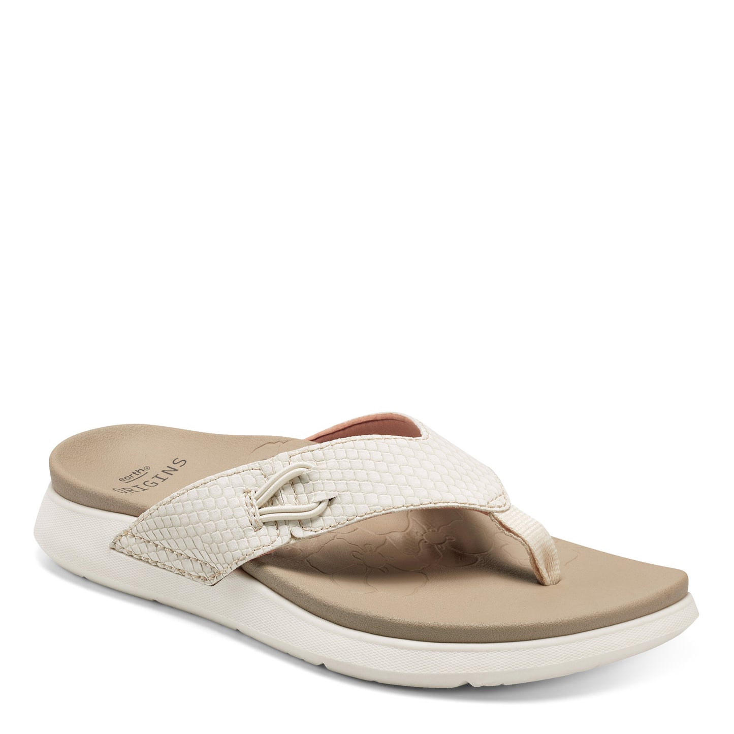 Peltz Shoes  Women's Earth Origins Dania Sandal CREAM 7255843W-250
