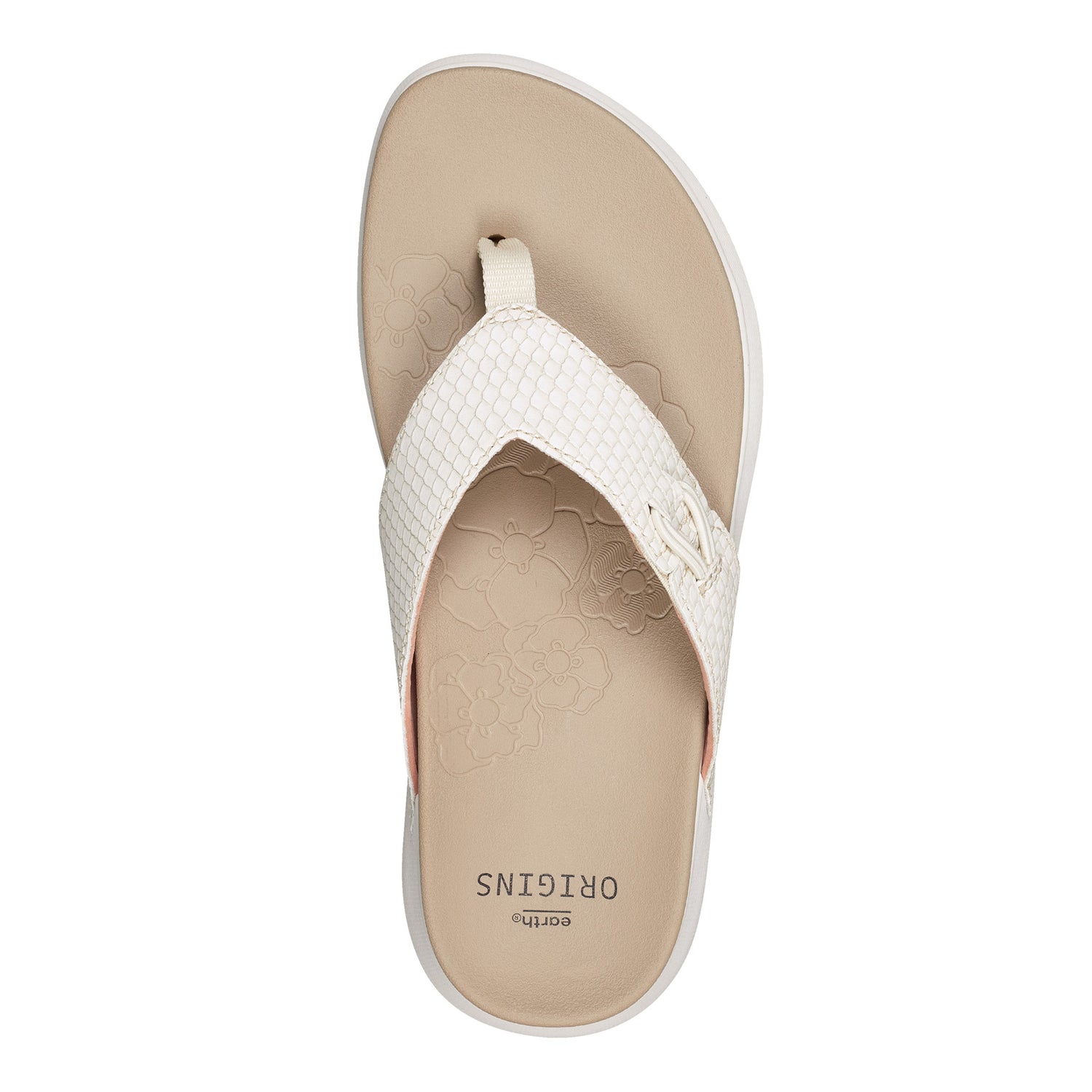 Peltz Shoes  Women's Earth Origins Dania Sandal CREAM 7255843W-250