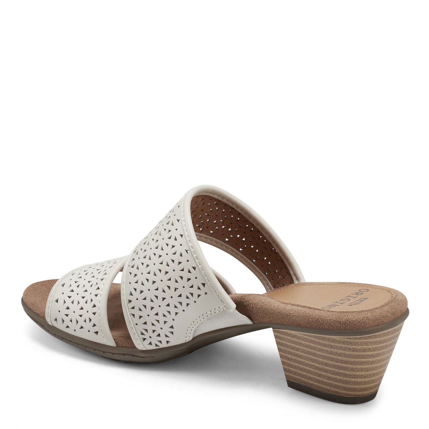 Peltz Shoes  Women's Earth Origins Cayla Sandal WHITE 7258102-109