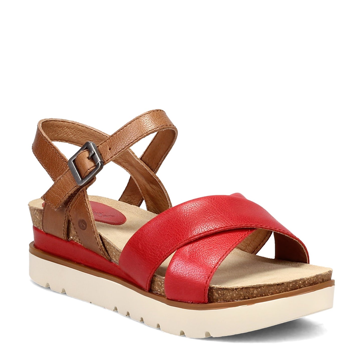 Peltz Shoes  Women's Josef Seibel Clea 10 Sandal RED 72810-128401