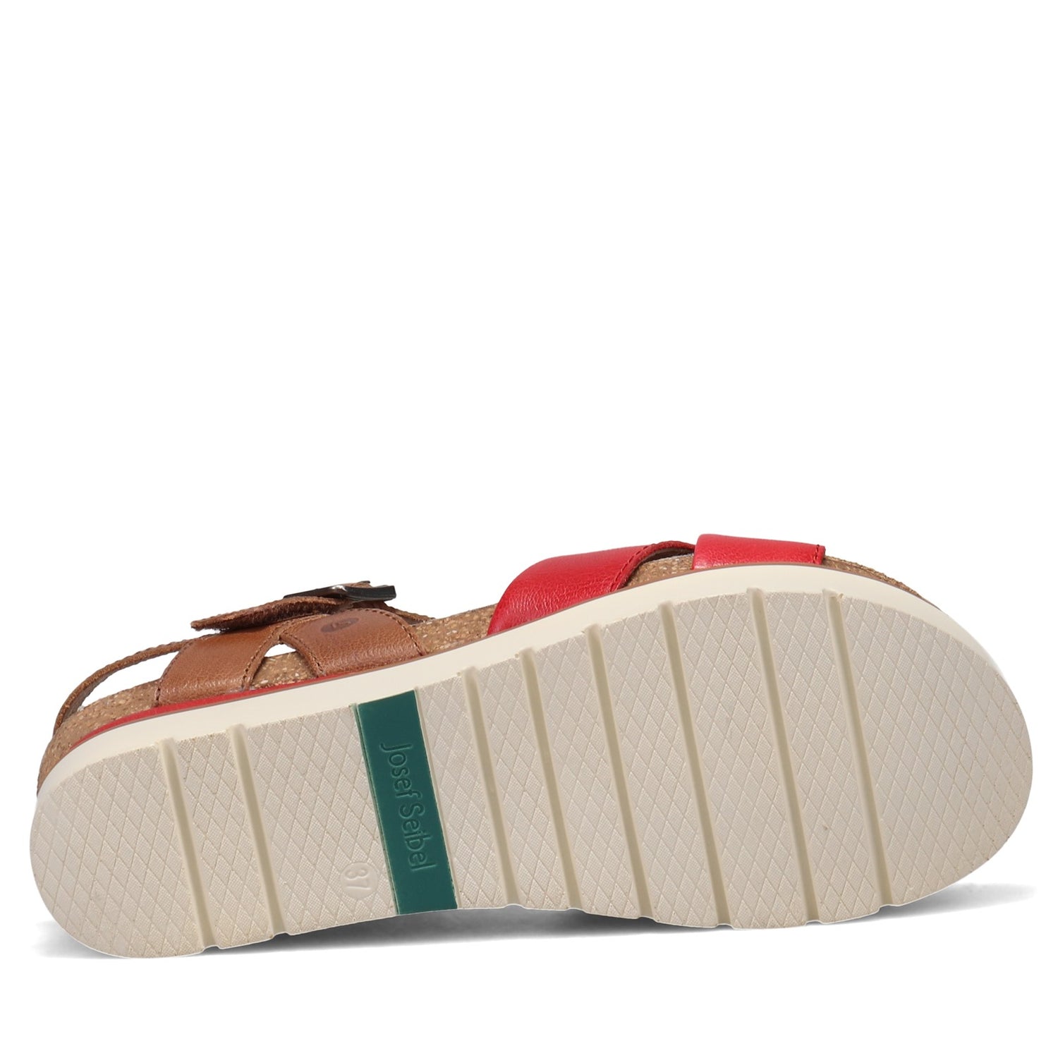 Peltz Shoes  Women's Josef Seibel Clea 10 Sandal RED 72810-128401