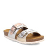 Peltz Shoes  Women's Naot Santa Cruz Sandal SILVER 7296-NYB