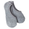 Peltz Shoes  Women's World's Softest Cozy Gripper Socks Smoke 73526