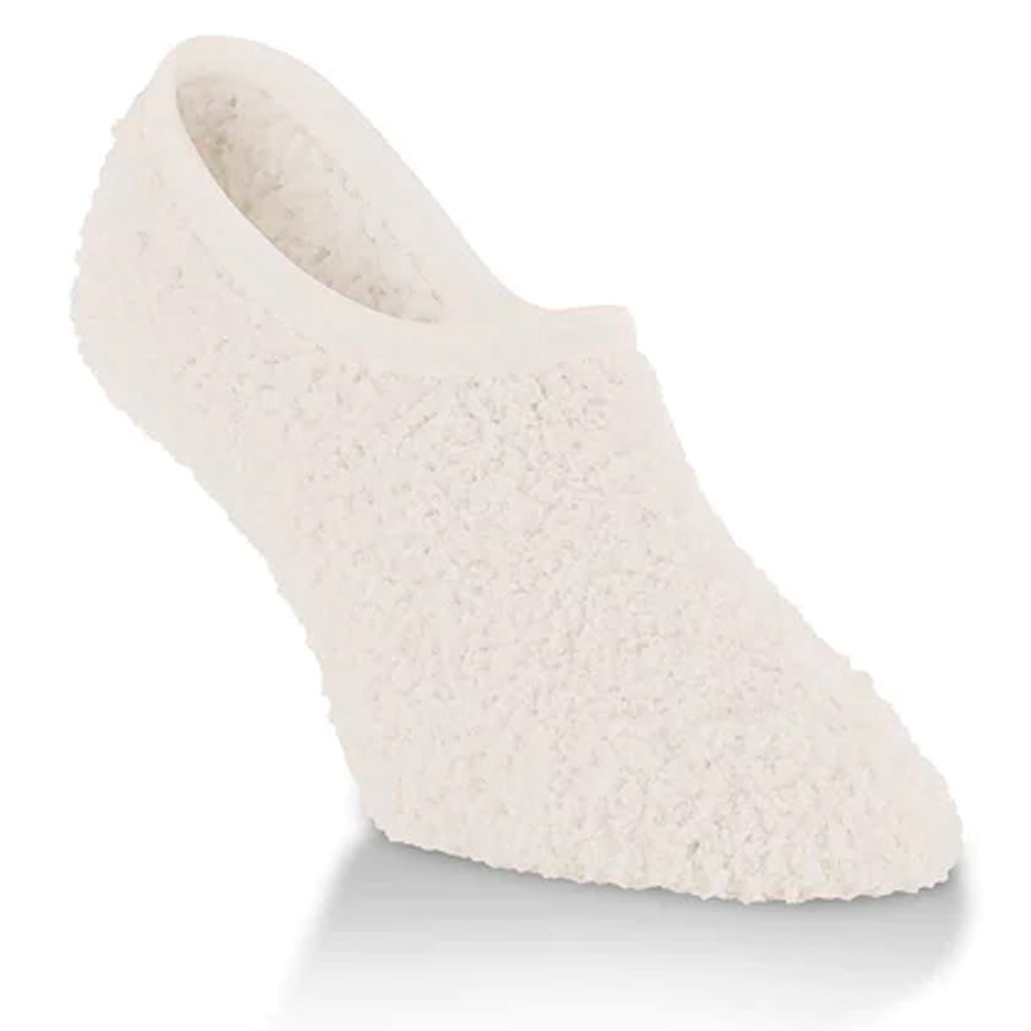 Peltz Shoes  Women's World's Softest Cozy Gripper Socks Vanilla 73527