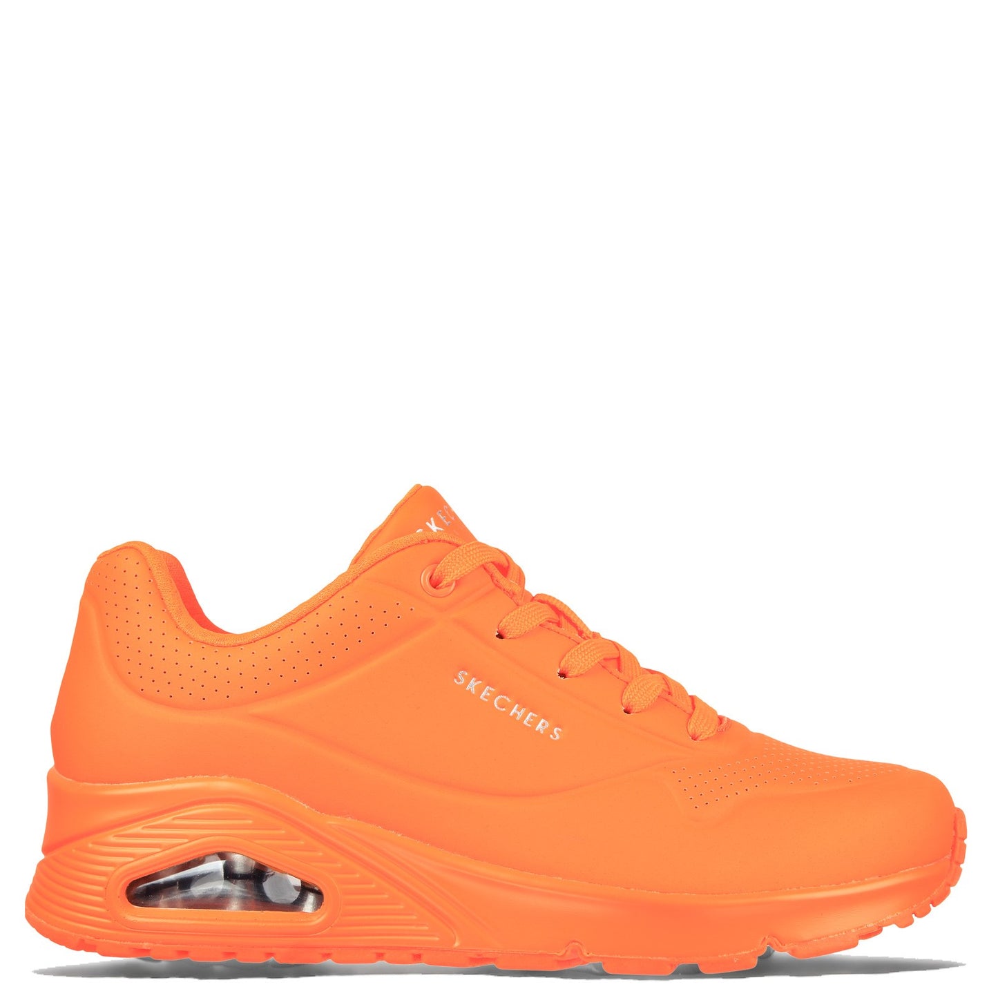 Peltz Shoes  Women's Skechers Street Uno - Neon Nights Sneaker Neon Orange 73667-NORG