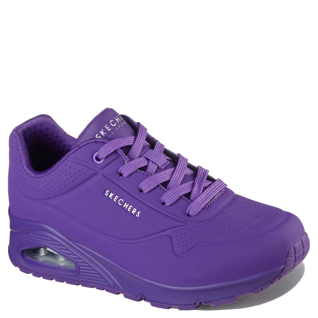 Women's Skechers Street Uno - Neon Nights Sneaker PURPLE 73667-PUR