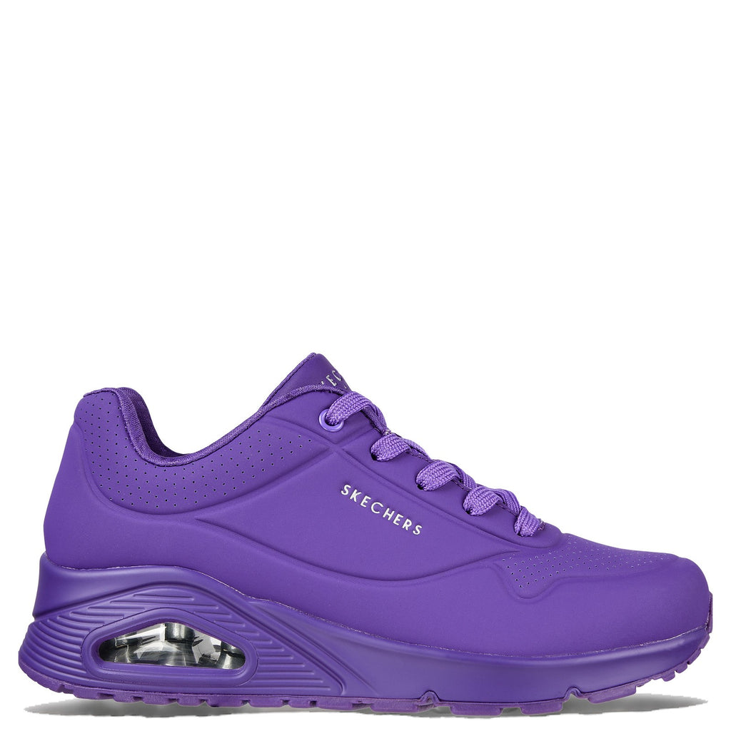 Women's Skechers Street Uno - Neon Nights Sneaker PURPLE 73667-PUR