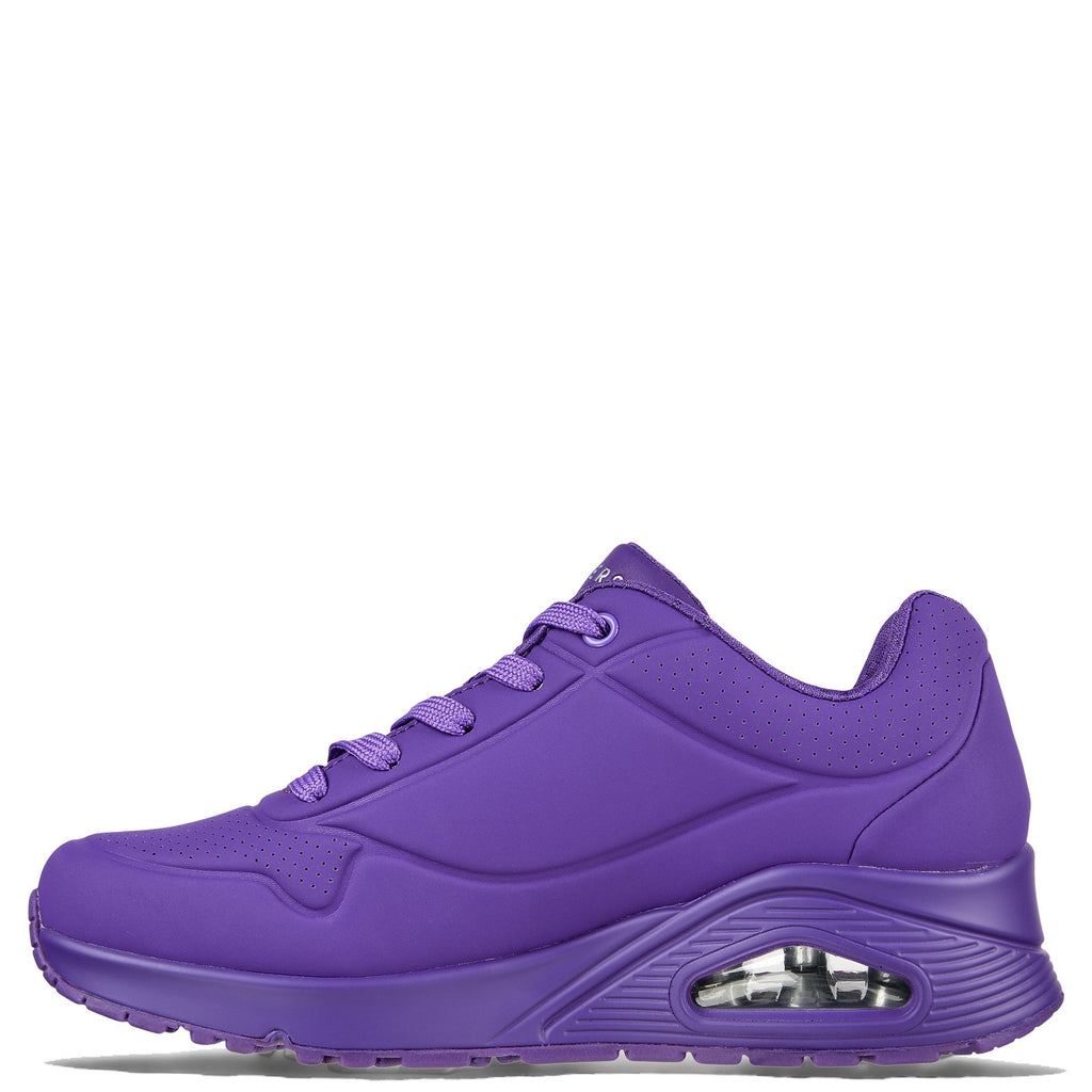 Women's Skechers Street Uno - Neon Nights Sneaker PURPLE 73667-PUR
