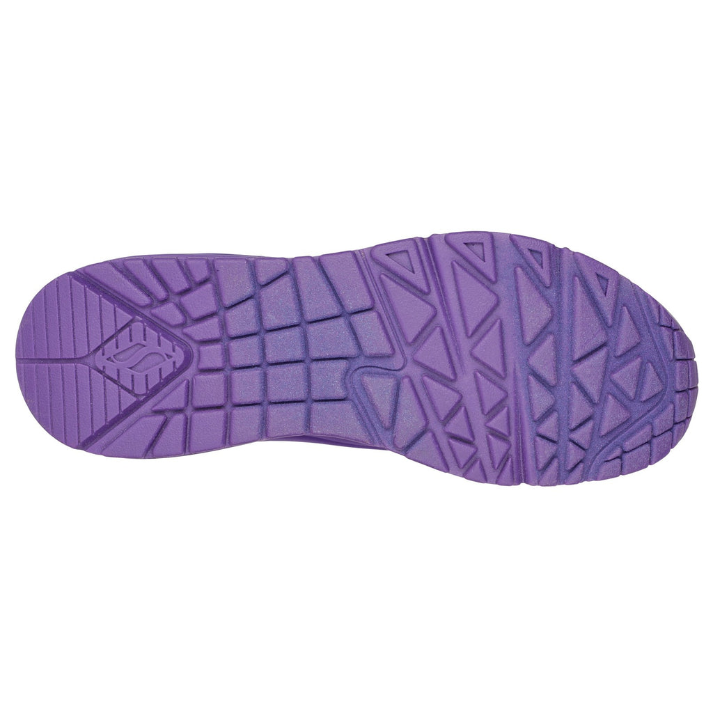 Women's Skechers Street Uno - Neon Nights Sneaker PURPLE 73667-PUR