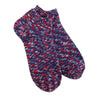 Peltz Shoes  Women's World's Softest Ragg Low Socks BLUE 74082